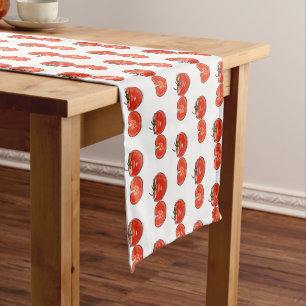 Chemin De Table Court Illustration de dessin sur la tomate