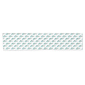 Chemin De Table Court Illustration de la bande dessinée d'un train à bal (Horizontal)