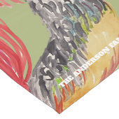 Chemin De Table Court Illustration de l'aquarelle rouge (Coin)