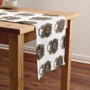 Chemin De Table Court Illustration de l'horloge d'alarme