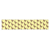 Chemin De Table Court Illustration de poulet à la polis chamois (Horizontal)