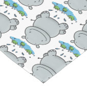 Chemin De Table Court Illustration de saut en hippo mignon (Coin)