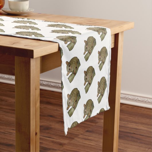 Chemin De Table Court Illustration de Tarsier (In Situ)