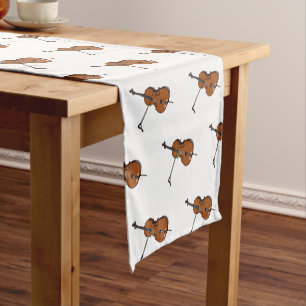 Chemin De Table Court Illustration de violoncelle