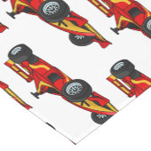 Chemin De Table Court Illustration de voitures de course à grande vitess (Coin)