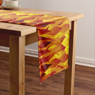 Chemin De Table Court Illustration des feux chauds et des flammes
