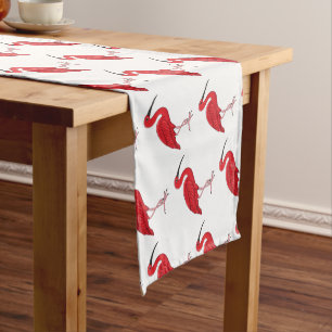 Chemin De Table Court Illustration d'oiseau Scarlet ibis