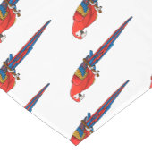 Chemin De Table Court Illustration du perroquet de macaw Scarlet (Coin)