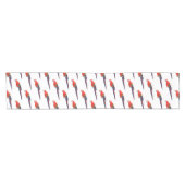 Chemin De Table Court Illustration du perroquet de macaw Scarlet (Horizontal)