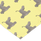 Chemin De Table Court Illustration d'un chien hound afghan (Coin)