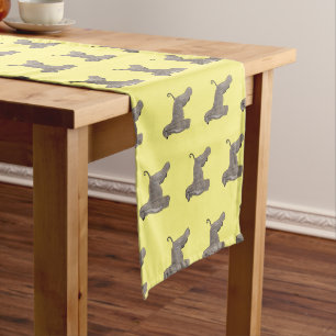Chemin De Table Court Illustration d'un chien hound afghan