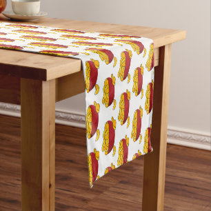 Chemin De Table Court Illustration d'une puce de pomme de terre