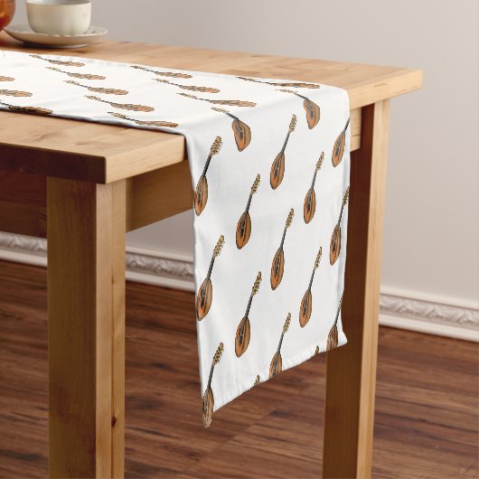 Chemin De Table Court Illustration en mandoline (In Situ)