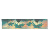 Chemin De Table Court Imaginaire tropical Mer & Palmiers (Horizontal)