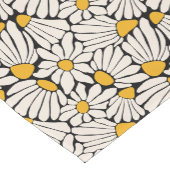 Chemin De Table Court Impression de bloc floral noir abstrait (Coin)