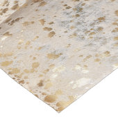 Chemin De Table Court Impression de cowhide en or métallique (Coin)
