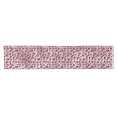 Chemin De Table Court Impression de léopard rose artistique texture de f (Horizontal)