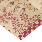 Chemin De Table Court Impression de style Madhubani sur texture soie (Coin)