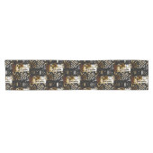 Chemin De Table Court Impression de tissu de boue africaine (Horizontal)
