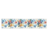 Chemin De Table Court Impression florale d'aquarelle de printemps (Horizontal)