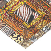 Chemin De Table Court Impression Motif Africain (Coin)