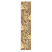 Chemin De Table Court Impression Motif Jungle Africain (Devant)