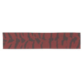 Chemin De Table Court Impression numérique rouge Tiger (Horizontal)