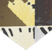 Chemin De Table Court Impression urbaine de boue africaine (Coin)