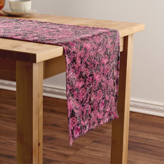 Chemin De Table Court Impressions florales (In Situ)