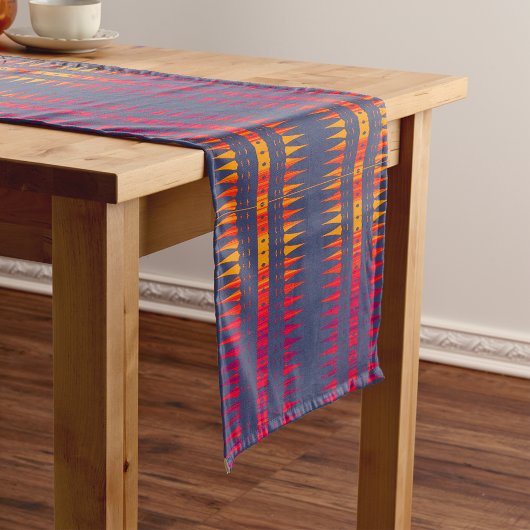 Chemin De Table Court Imprimé géométrique africain