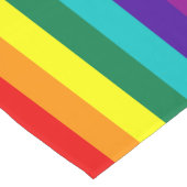 Chemin De Table Court Indicateur de la fierté arc-en-ciel 7 bandes (Coin)