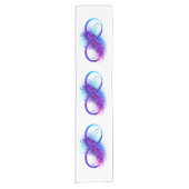 Chemin De Table Court Infinity with purple feather (Devant)