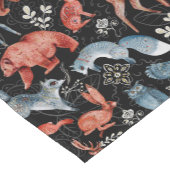 Chemin De Table Court  Intricate woodland animals pattern (Coin)