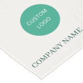 Chemin De Table Court Ivory emerald green salon business logo (Coin)