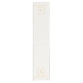 Chemin De Table Court Ivory gold salon business logo (Devant)