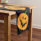 Chemin De Table Court Jack o' lanterne Halloween Table Runner (In Situ)