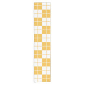 Chemin De Table Court Jacquard damier Plaid Jaune (Devant)