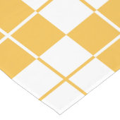 Chemin De Table Court Jacquard damier Plaid Jaune (Coin)