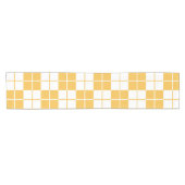 Chemin De Table Court Jacquard damier Plaid Jaune (Horizontal)