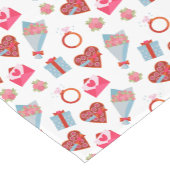 Chemin De Table Court J'aime la Saint-Valentin  (Coin)