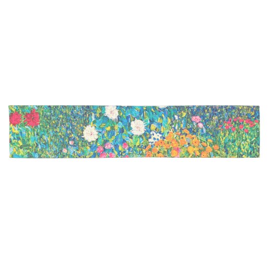 Chemin De Table Court Jardin aux fleurs, Gustav Klimt (Horizontal)