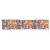 Chemin De Table Court Jardin floral de Zinnia (Horizontal)