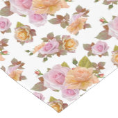 Chemin De Table Court Jardin rose jaune (Coin)