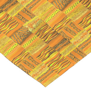 Chemin De Table Court Jaune de Kente