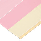 Chemin De Table Court Jaune rose violet rayures Modèle de couleurs paste (Coin)