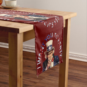 Chemin De Table Court Je veux que vous fassiez la fête comme si c'était 
