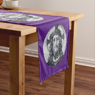 Chemin De Table Court Jesus Christ & Compassion Art vintage Coureur de t