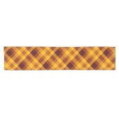 Chemin De Table Court Joli Citrouille Orange Plaid Petite Table Runner (Horizontal)