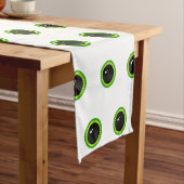 Chemin De Table Court Joli et drôle, yeux verts (In Situ)