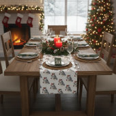 Chemin De Table Court Joli Noël Alpaca